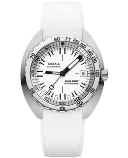 Doxa Sub 300T Whitepearl Dial Rubber Strap Men's Watch 840.10.011.23