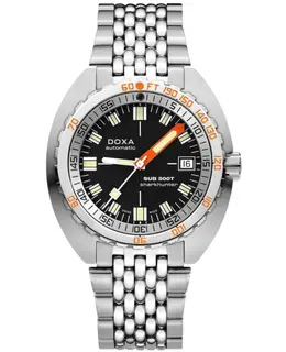 Doxa Sub 300T Sharkhunter Automatic Black Dial Stainless Steel Men's Watch 840.10.101.10