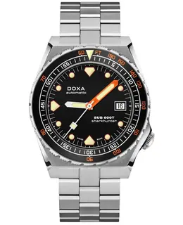 Doxa Sub 600T Sharkhunter Automatic Black Dial Stainless Steel Men's Watch 861.10.101.10