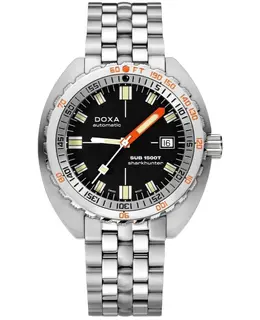 Doxa Sub 1500T Sharkhunter Automatic Black Dial Stainless Steel Men's Watch 883.10.101.10
