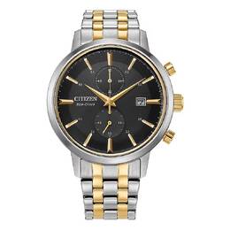 Citizen Chronograph Black Dial Mens Watch CA7064-52E