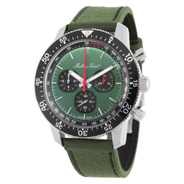 Mathey-Tissot 1968 Chronograph Automatic Green Dial Mens Watch H1968VE