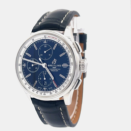 Premium Breitling Premier 42 A13315351B1P2 Automatic Chronograph Men's Watch with Stainless Steel Case and Black Dial