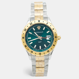 Versace Hellenyium GMT Two-Tone Stainless Steel Wristwatch V11050015