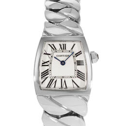 Pre-Owned Cartier La Donna De Cartier Quartz Silver Dial Ladies Watch W660012I, Size 22mm