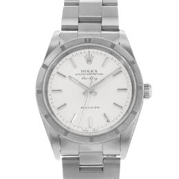 Pre-owned Rolex Air King Automatic Chronometer Silver Dial Mens Watch 14010 sso