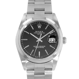 Pre-owned Rolex Date 15200 BKSO Black Dial Mens Automatic Chronometer