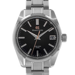 Pre-owned Grand Seiko Heritage Collection Automatic Black Dial Mens Watch slga013g