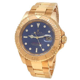 Pre-owned Rolex Yacht-Master Automatic Chronometer Blue Dial Mens Watch 16628B BLSO