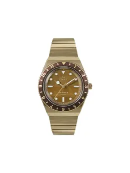 Наручные часы Q Timex 36 мм, золотой 25002154 | золотистый