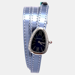 Bulgari Serpenti 1029678 - Quartz Blue Stainless Steel Watch for Women, 35mm