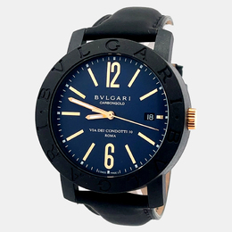 Bulgari Via dei Condotti Reference BB40CL 40mm Automatic Carbon Men's Watch