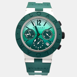 Bulgari Aluminium 104076 Automatic Green Dial Men's Watch - Article: 1204692