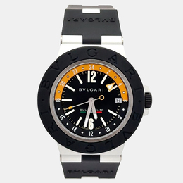 Bulgari 103554 Aluminium Automatic Black Stainless Steel Men's Watch, 40mm