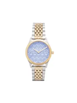 Кварцевые наручные часы Iconic 34 мм Missoni, синий 21326712 | синий