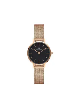 Наручные часы Petite Pressed Melrose 24 мм Daniel Wellington, черный 28620099 | черный