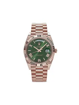 2023 Pre-Owned Rolex Day-Date, 40mm Green Rose Gold