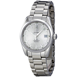 Pre-owned Omega Seamaster Aqua Terra Automatic Chronometer Silver Dial Unisex Watch 2504.30