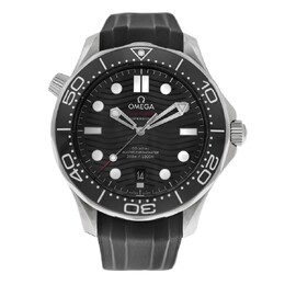 Pre-owned Omega Seamaster Black Dial Mens Watch 210.32.42.20.01.001