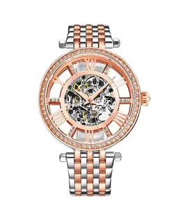 Delphi 3944 Automatic 38mm Ladies Skeleton Watch – Женские скелетонные часы Delphi 3944 с автоподзаводом, 38 мм Stuhrling, золотой 17607658 | rose gold
