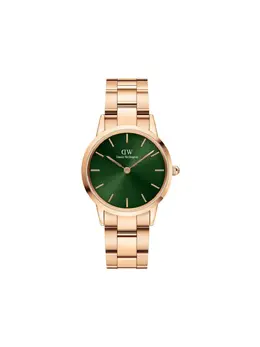 Наручные часы Iconic Link 36 мм Daniel Wellington, зеленый 27910720 | зеленый