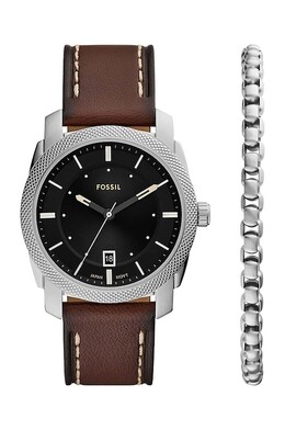 Часы и браслет Fossil, серебряный fs6081set | srebrny