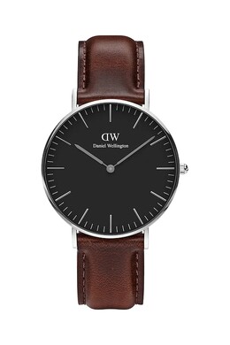 Часы Classic Black Durham 34 Daniel Wellington, коричневый dw00100143 | brązowy