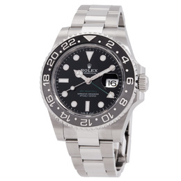 Pre-owned Rolex Gmt Master II Black Dial Mens Watch M126710GRNR-0004