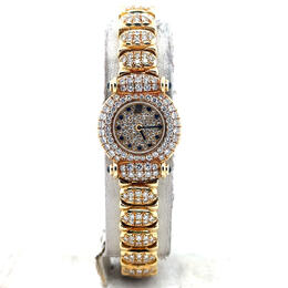 Pre-owned Audemars Piguet Vintage Diamond Dial Ladies Watch 83345