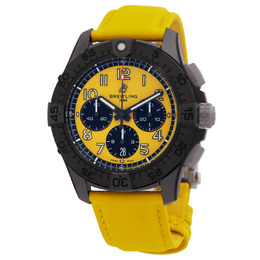SB0147101I1X1 Breitling Avenger Chronograph Automatic Mens Black Ceramic Case Yellow Dial Watch