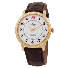 Omega De Ville Prestige Automatic Chronometer White Dial Mens Watch 424.53.40.20.04.005