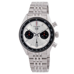Tag Heuer Carrera Chronograph Automatic Silver Dial Mens Watch cbs2216.ba0048