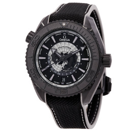 Omega Seamaster World Time Automatic Black Dial Mens Watch 215.92.46.22.01.007