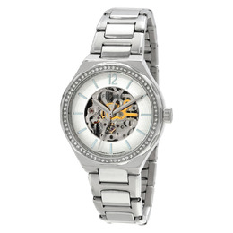 Fossil Eevie Ladies Watch, bq3788: White Dial, Stainless Steel Case & Bracelet