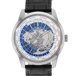 Pre Owned Jaeger LeCoultre Geophysic Universal Time World Time GMT Automatic Blue Dial Mens Watch Q8108420