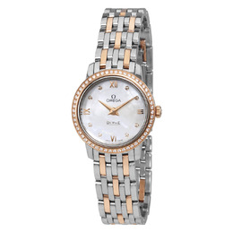 Omega De Ville Prestige Mother of Pearl Dial Ladies Watch 424.25.24.60.55.002