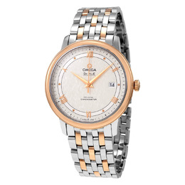 Omega De Ville Prestige Automatic Steel and 18kt Rose Gold Mens Watch 424.20.40.20.02.002