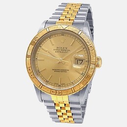 Rolex Datejust 16263 Men's Automatic Stainless Steel and Yellow Gold with Champagne Dial