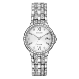 Citizen Silhouette Quartz White Dial Ladies Watch EW2341-63A