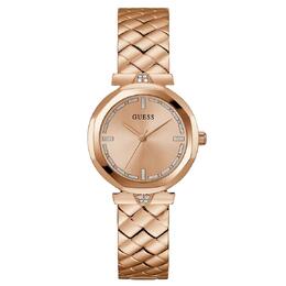 Guess Tone Quartz Rose Gold Dial Ladies Watch - GW0613L3