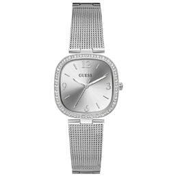 Guess Tapestry Quartz Crystal Silver Dial Ladies Watch GW0354L1