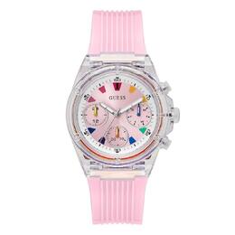 Guess Athena Quartz Pink Dial Ladies Watch GW0438L7