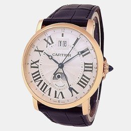 Cartier Rotonde de Cartier W1556220 Automatic Silver Dial and Rose Gold Case Men's Watch