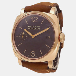 Panerai Radiomir PAM00515 Manual Winding Brown 18K Rose Gold Men’s Wristwatch 47 mm 1206082