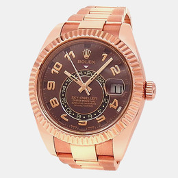 Rolex Sky-Dweller 326935 Automatic Chocolate Dial Rose Gold Men's Watch
