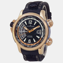 Jaeeger-LeCoultre Master Compressor Automatic Mechanical Movement Black Dial 18K Rose Gold Case Men’s Wristwatch Reference Q1772470