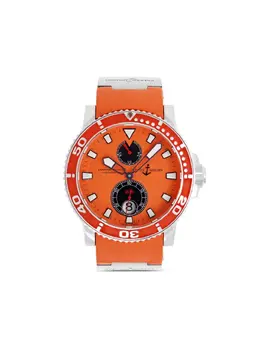 Ulysse Nardin 31898841 Maxi Diver Chronograph Orange Dial Round Case Unidirectional Bezel Automatic Movement with Date, Screw-Down Crown - Original Box Included