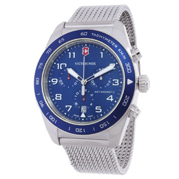 Victorinox Swiss Army Chronograph Quartz Blue Dial Mens Watch Model 242049