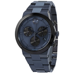 Movado Bold Fusion Chronograph Quartz Blue Dial Mens Watch 3600729