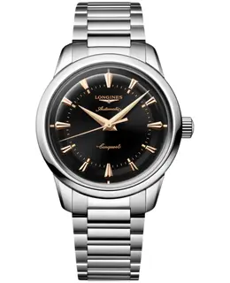Longines Conquest Heritage Automatic Black Dial Stainless Steel Men's Watch Model L1.649.4.52.6